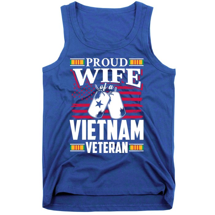 Vietnam Veteran Funny Gift Proud Wife Tees Mom Grandma Gift Funny Gift Tank Top