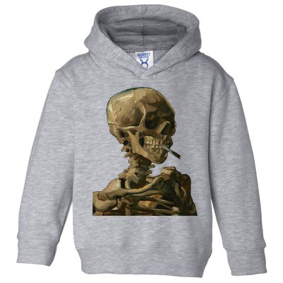 Vintage Van Gogh Skull Van Gogh Head Of A Skeleton Halloween Toddler Hoodie