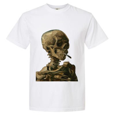 Vintage Van Gogh Skull Van Gogh Head Of A Skeleton Halloween Garment-Dyed Heavyweight T-Shirt