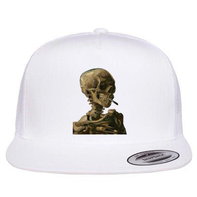 Vintage Van Gogh Skull Van Gogh Head Of A Skeleton Halloween Flatbill Hat