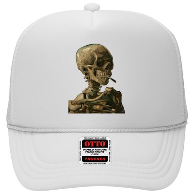 Vintage Van Gogh Skull Van Gogh Head Of A Skeleton Halloween Trucker Hat