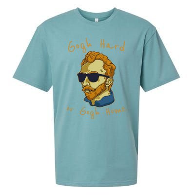 Vincent Van Gogh Hard Or Go Home Artist Humor Pun Sueded Cloud Jersey T-Shirt