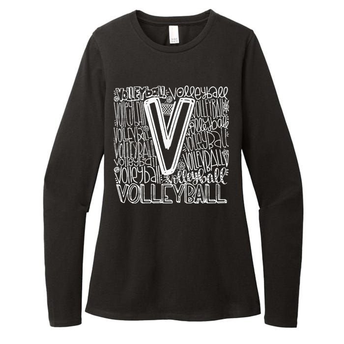 Volleyball Volleyball Gift Volleyball Womens CVC Long Sleeve Shirt