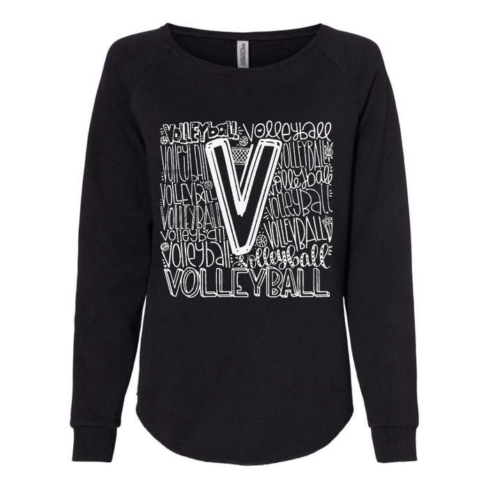 Volleyball Volleyball Gift Volleyball Womens California Wash Sweatshirt