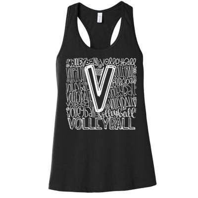 Volleyball Volleyball Gift Volleyball Women's Racerback Tank