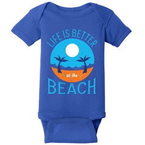 Vacation Vibes Gift Life At The Beach Flip Flops Vacay Gift Baby Bodysuit