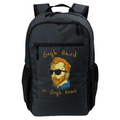 Vincent Van Gogh Hard Or Go Home Artist Humor Pun Daily Commute Backpack