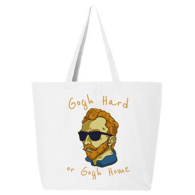 Vincent Van Gogh Hard Or Go Home Artist Humor Pun 25L Jumbo Tote