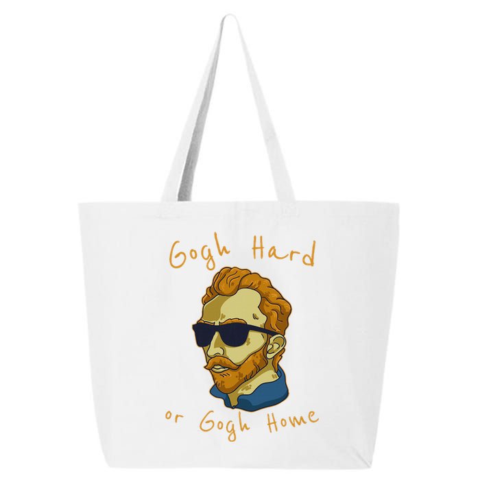 Vincent Van Gogh Hard Or Go Home Artist Humor Pun 25L Jumbo Tote