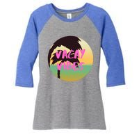 Vacay Vibes Gift Women's Tri-Blend 3/4-Sleeve Raglan Shirt