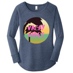 Vacay Vibes Gift Women's Perfect Tri Tunic Long Sleeve Shirt