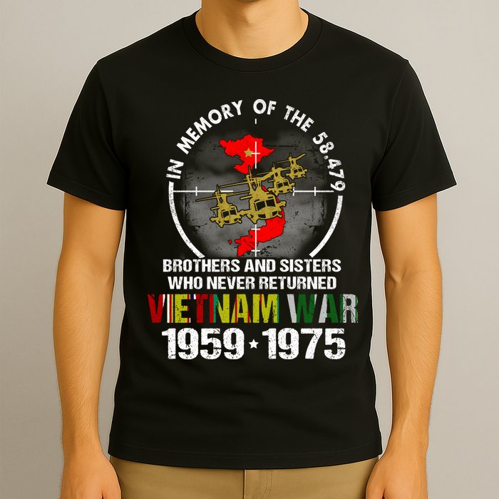 Vietnam Veteran Gift Memory Brothers And Sisters Never Returned T-Shirt