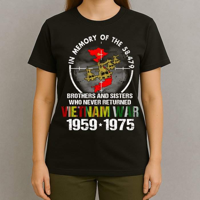 Vietnam Veteran Gift Memory Brothers And Sisters Never Returned T-Shirt