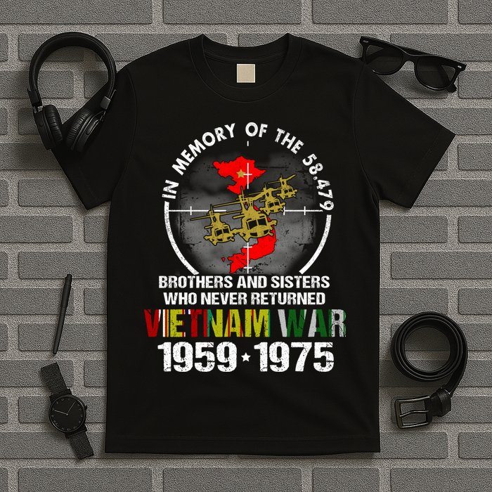 Vietnam Veteran Gift Memory Brothers And Sisters Never Returned T-Shirt