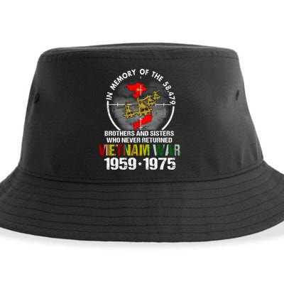 Vietnam Veteran Gift Memory Brothers And Sisters Never Returned Sustainable Bucket Hat