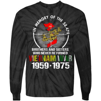 Vietnam Veteran Gift Memory Brothers And Sisters Never Returned Tie-Dye Long Sleeve Shirt