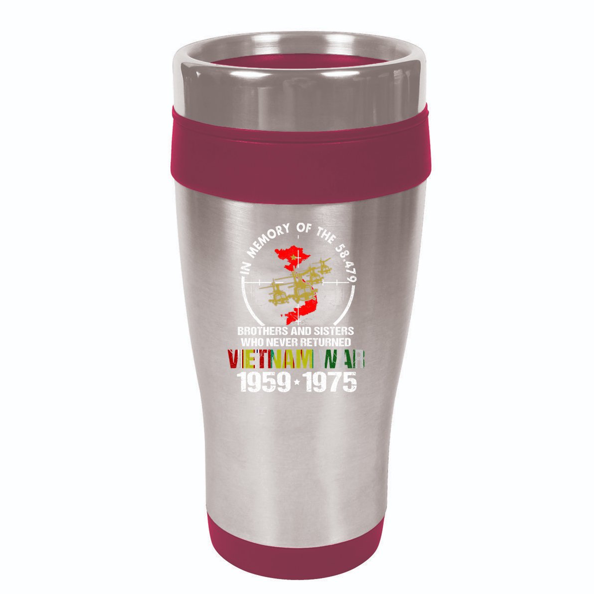 Vietnam Veteran Gift Memory Brothers And Sisters Never Returned 16oz Travel Tumbler
