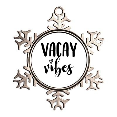 Vacay Vibes Gift Metallic Star Ornament