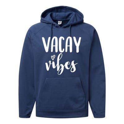 Vacay Vibes Gift Performance Fleece Hoodie