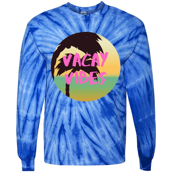 Vacay Vibes Gift Tie-Dye Long Sleeve Shirt