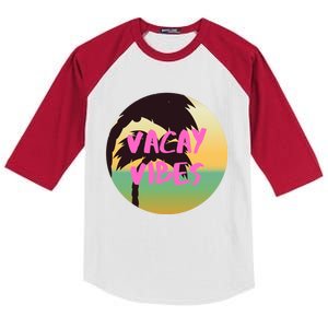 Vacay Vibes Gift Kids Colorblock Raglan Jersey