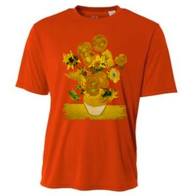 Vincent Van Gogh Sunflowers Cute Gift Cooling Performance Crew T-Shirt