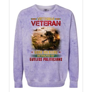 Vietnam Veteran Good Soldiers Republic Of Vietnam Colorblast Crewneck Sweatshirt