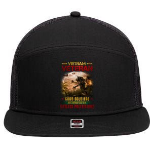 Vietnam Veteran Good Soldiers Republic Of Vietnam 7 Panel Mesh Trucker Snapback Hat