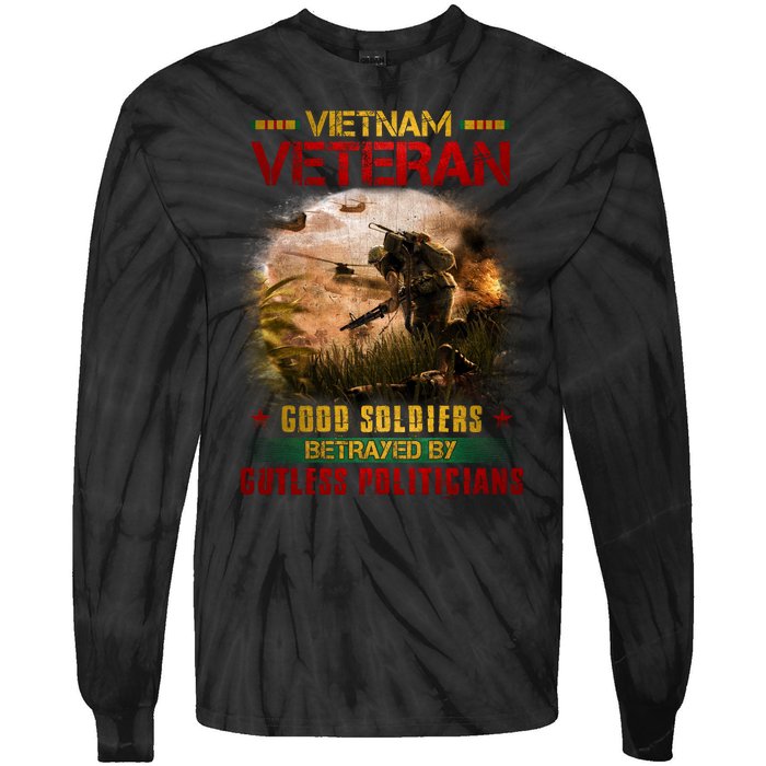 Vietnam Veteran Good Soldiers Republic Of Vietnam Tie-Dye Long Sleeve Shirt