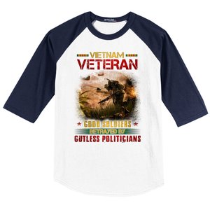 Vietnam Veteran Good Soldiers Republic Of Vietnam Baseball Sleeve Shirt