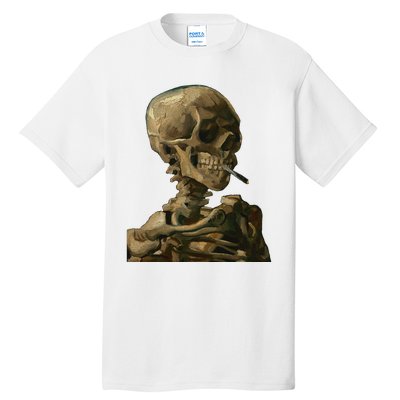 Vintage Van Gogh Skull Van Gogh Head Of A Skeleton Halloween Tall T-Shirt