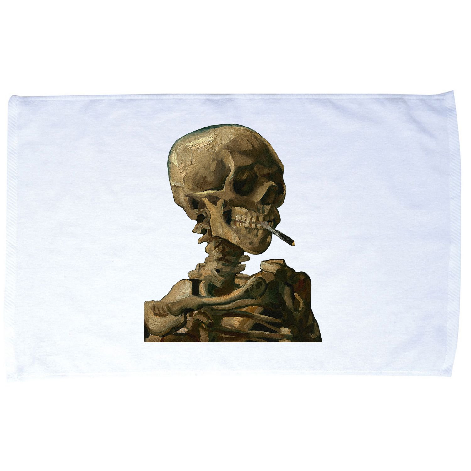Vintage Van Gogh Skull Van Gogh Head Of A Skeleton Halloween Microfiber Hand Towel