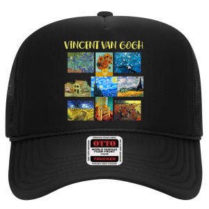 Vincent Van Gogh Masterpiece Art Apparel High Crown Mesh Back Trucker Hat