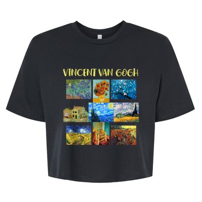 Vincent Van Gogh Masterpiece Art Apparel Bella+Canvas Jersey Crop Tee