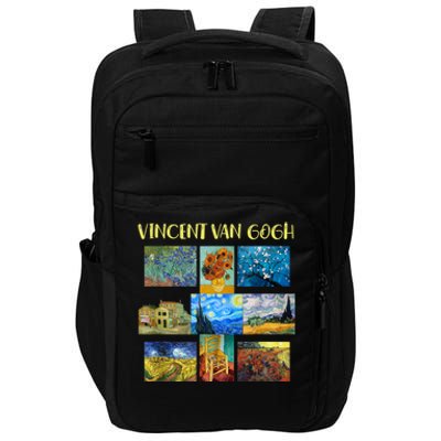 Vincent Van Gogh Masterpiece Art Apparel Impact Tech Backpack