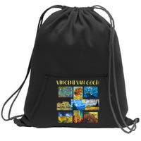 Vincent Van Gogh Masterpiece Art Apparel Sweatshirt Cinch Pack Bag