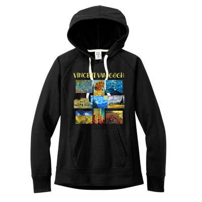 Vincent Van Gogh Masterpiece Art Apparel Women's Fleece Hoodie