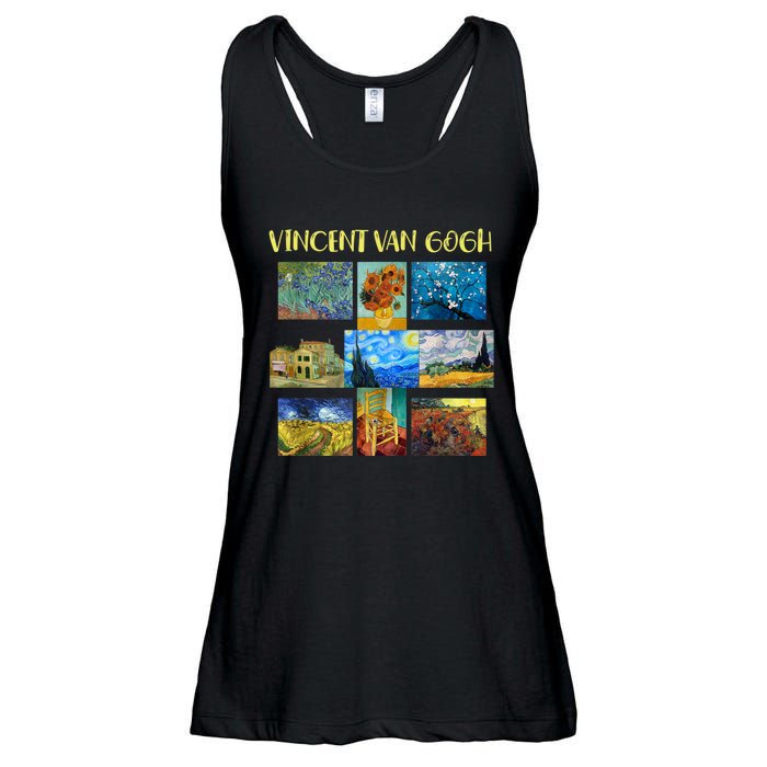 Vincent Van Gogh Masterpiece Art Apparel Ladies Essential Flowy Tank