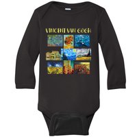 Vincent Van Gogh Masterpiece Art Apparel Baby Long Sleeve Bodysuit