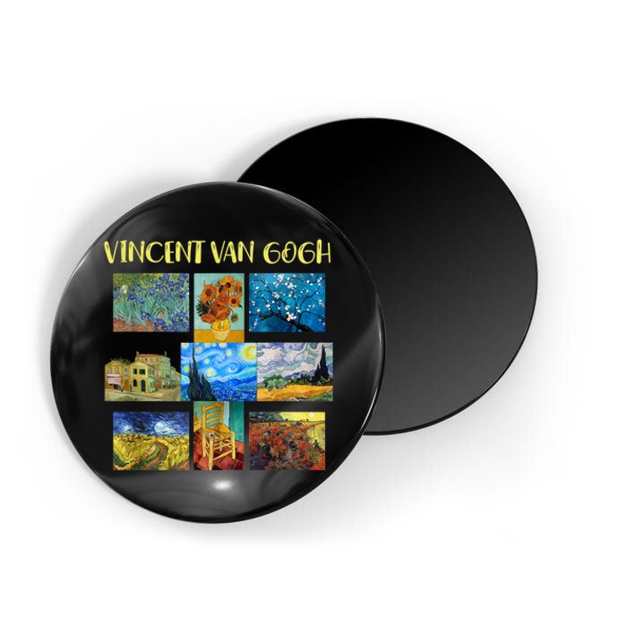 Vincent Van Gogh Masterpiece Art Apparel Magnet