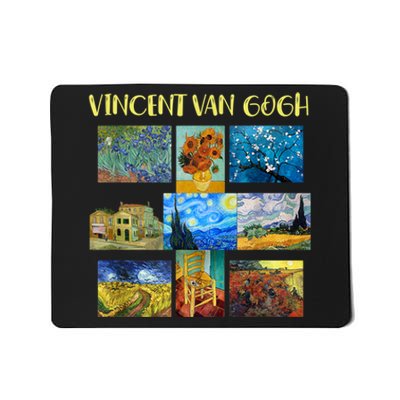 Vincent Van Gogh Masterpiece Art Apparel Mousepad