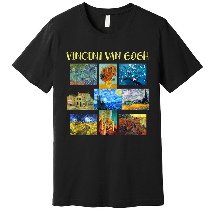 Vincent Van Gogh Masterpiece Art Apparel Premium T-Shirt