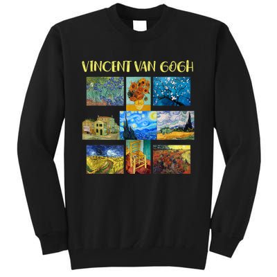 Vincent Van Gogh Masterpiece Art Apparel Tall Sweatshirt