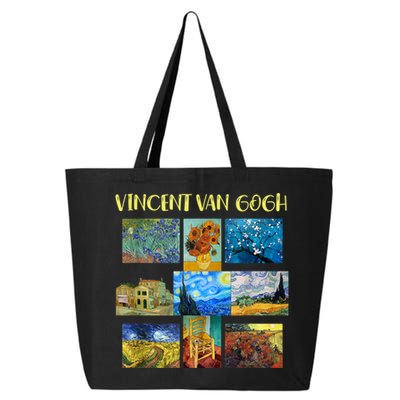 Vincent Van Gogh Masterpiece Art Apparel 25L Jumbo Tote