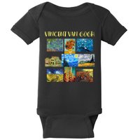 Vincent Van Gogh Masterpiece Art Apparel Baby Bodysuit