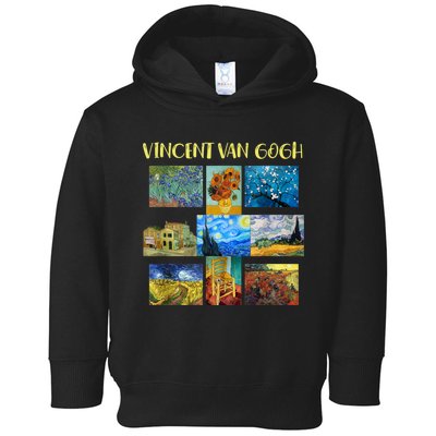 Vincent Van Gogh Masterpiece Art Apparel Toddler Hoodie