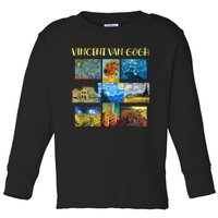 Vincent Van Gogh Masterpiece Art Apparel Toddler Long Sleeve Shirt