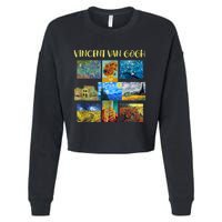 Vincent Van Gogh Masterpiece Art Apparel Cropped Pullover Crew