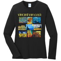 Vincent Van Gogh Masterpiece Art Apparel Ladies Long Sleeve Shirt