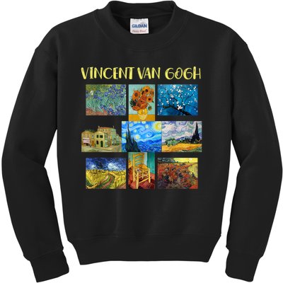 Vincent Van Gogh Masterpiece Art Apparel Kids Sweatshirt